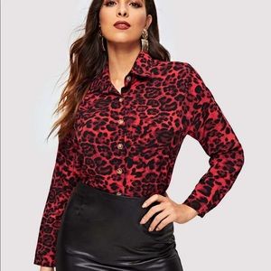 Leopard print blouse